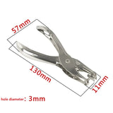 New Hand Held Metal Stationery Round Hole Paper Punch Bind Paper Perforator Cutter Corners Hole Punch DDK02