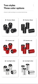 4 tapas de válvula de neumático de coche, cubiertas de metal para rueda, accesorios para Mitsubishi Eclipse Lancer Pajero ASX Colt I200 Space Delica Ex