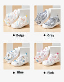 Sandalias de verano transpirables de malla de aire para niños de 1 a 4 años, zapatos casuales unisex para bebés, suela suave antideslizante, zapatos ligeros para primeros pasos.