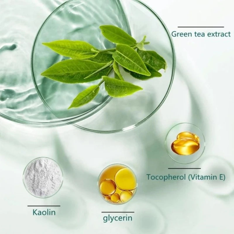 Original Green Tea Deep Remove Blackheads Acne Mud Mask Stick Shrink Pores Dispel Acne Cream Treat Pimple Korean Clean Skin Care