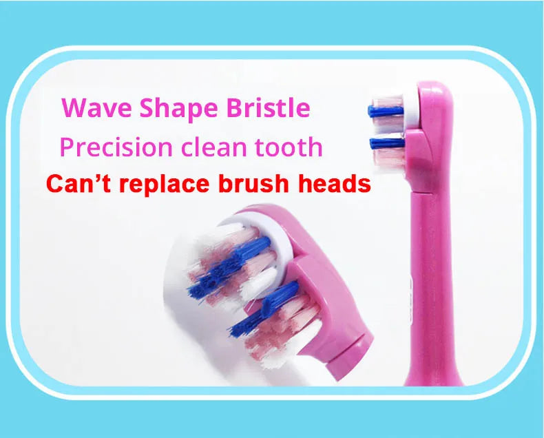 Oral-B Kid Electric Toothbrush Pro-Health Soft Bristle Rounded Vibrate Brush Heads Gum Care Teeth Brush Battery Power for Age 3+