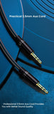 Cable de audio de 3,5 mm, cable auxiliar, adaptador de entrada de audio, cable auxiliar macho a macho, compatible con estéreos de coche, altavoces y auriculares.