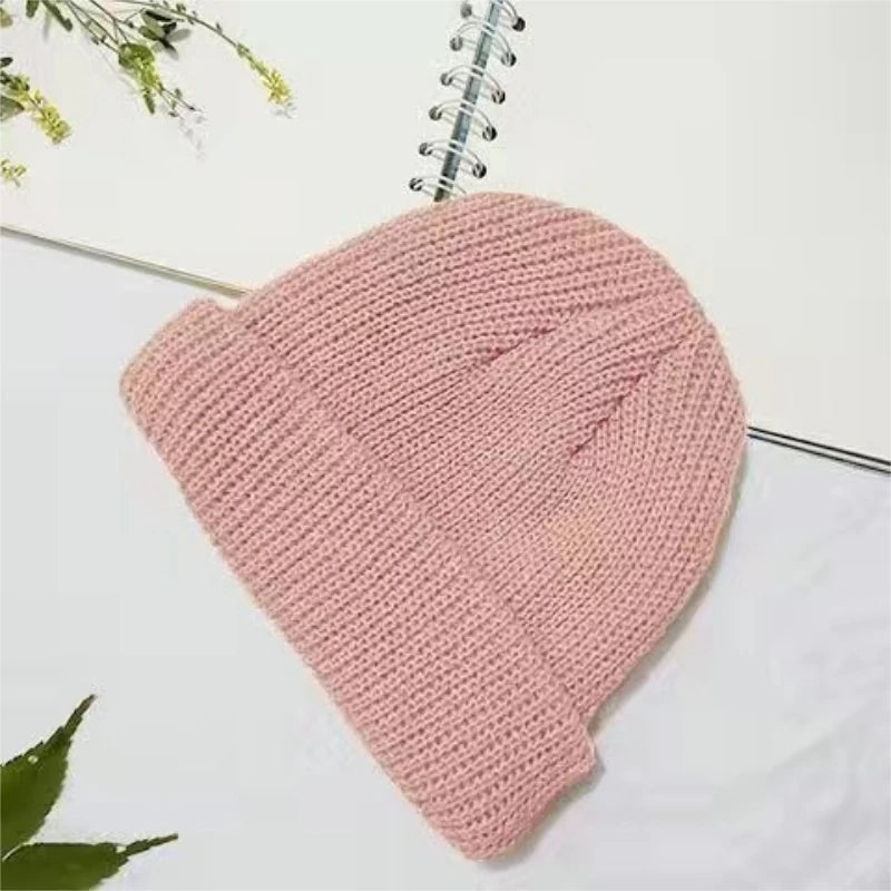 Custom Logo Beanie, Men's Cap Your Embroidered Design Hats for Woman Winter Warm Skull Balaclava DIY Team Logo Elastic Knit Cap