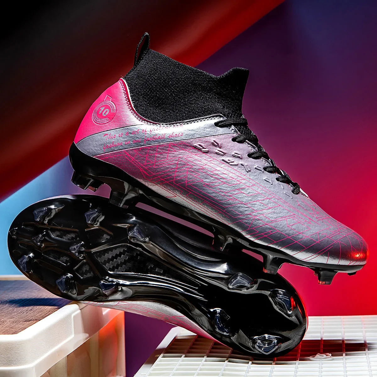 Botas de fútbol de alta calidad para hombre, originales, profesionales, para entrenamiento en interiores, ultraligeras y rápidas.