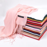 Bufandas de cuero en polvo para otoño e invierno, nuevas, de un solo color, al por mayor, para hombres y mujeres, 120 g, chal con diadema de un solo color.