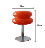 Macaron Glass Table Lamp Trichromatic Dimming Living Room Atmosphere Lamps Eye Protection Night Light Girl Bedroom Bedside Decor