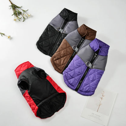 Winter Dog Jacket Windproof Reflective Pet Clothes For Small Big Dogs Cat Costume Puppy Coat Vest With D-ring Chihuahua Outfits