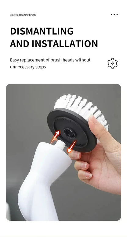 Xiaomi 2000mAh 6-in-1 Electric Cleaning BrushWireless Electric Rotary Clean Brush Shower Cleaning Brush Kitchen Bathroom Home