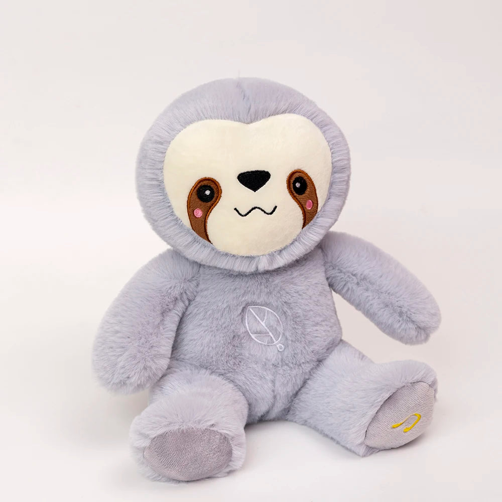 Peluche de perezoso que respira kawaii, oso relajante para bebés, compañero de sueño para bebés, peluche con sonido y luz