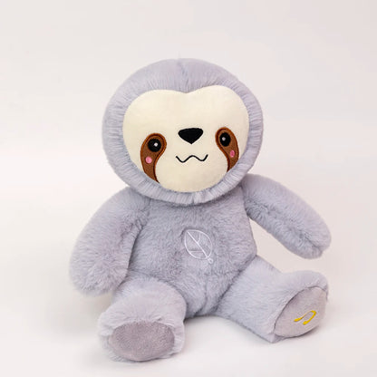Peluche de perezoso que respira kawaii, oso relajante para bebés, compañero de sueño para bebés, peluche con sonido y luz