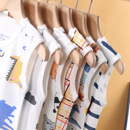 New 2025 Soft and Lightweight Cotton Baby Crawling Clothes for Boys Girls Aged 1-20 Months Children Romper Kids Homewear