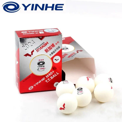 Original Yinhe WTT Ping Pong Balls 2024 Singapore Grand Slam Table Tennis Balls Seam H40+ ABS New Materials Ping Pong Balls