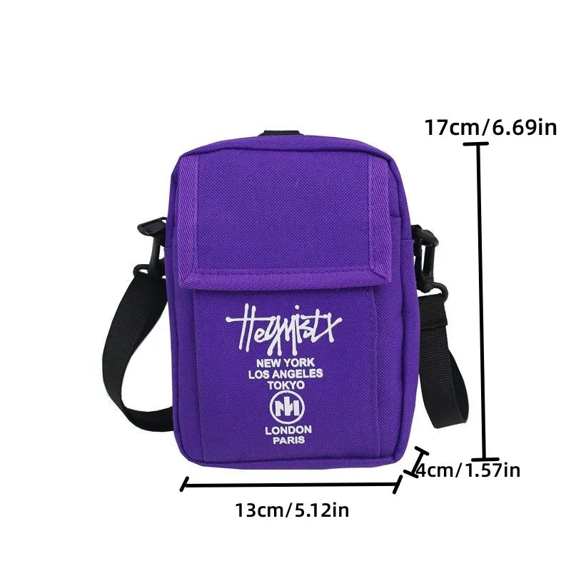 STUY Street Hip Hop Shoulder Slung Cell Phone For Teenagers Japanese Classic Small Magazine Bag 