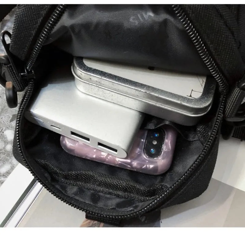 STUY Street Hip Hop Shoulder Slung Cell Phone For Teenagers Japanese Classic Small Magazine Bag 
