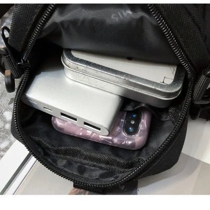 STUY Street Hip Hop Shoulder Slung Cell Phone For Teenagers Japanese Classic Small Magazine Bag 