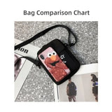 STUY Street Hip Hop Shoulder Slung Cell Phone For Teenagers Japanese Classic Small Magazine Bag 