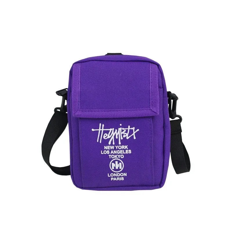 STUY Street Hip Hop Shoulder Slung Cell Phone For Teenagers Japanese Classic Small Magazine Bag 