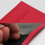 Fashion Women Men Passport Cover Pu Leather Solid color Travel ID Credit Card Passport Holder Packet Wallet Purse Bags Pouch