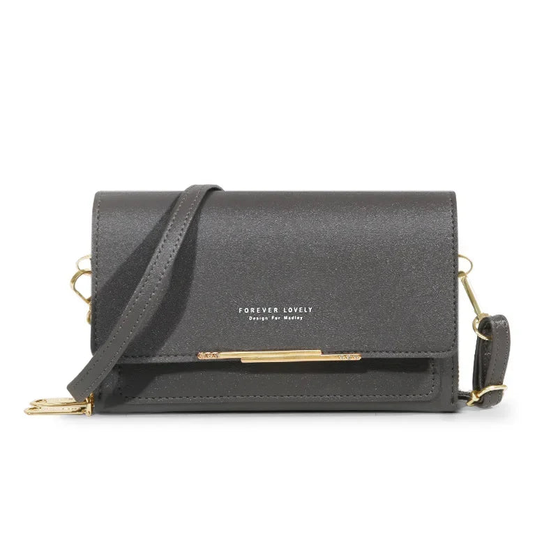 Nuevos bolsos de piel sintética para mujer, multifuncionales, de gran capacidad, tipo bandolera, a la moda, para teléfono