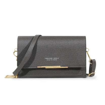 Nuevos bolsos de piel sintética para mujer, multifuncionales, de gran capacidad, tipo bandolera, a la moda, para teléfono