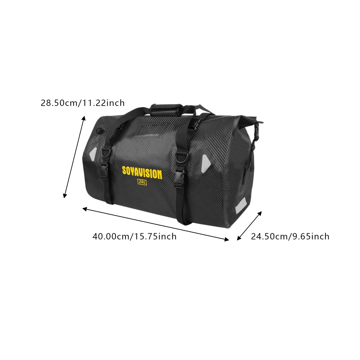 SOYAVISION 20L 50L 70L 80L 100L Motorcycle Waterproof Tail Bag Travel Outdoor Luggage Bag Motorcycle Seat Bag