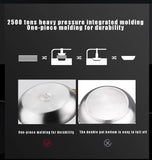 316 Stainless Steel Frying Pan Wok Pan Nonstick Cooking Fried Steak Gas Stove Pot Induction General Saucepan Kitchen Cookware