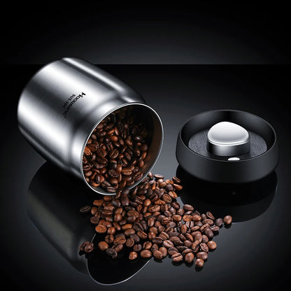 Vacuum sealed tank Coffee bean storage tank Household 304 stainless steel food storage Jars moisture-proof sealed container