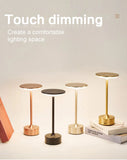 LED Table Lamp Touch Sensor Night Light USB Rechargeable Portable Bedroom Night Light Wireless Reading Lamp Restaurant Hotel Bar