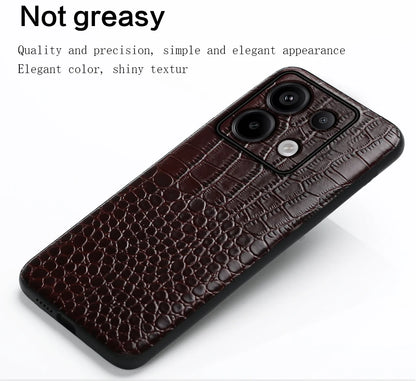 Genuine Cowhide Leather Phone Case for Xiaomi Mi 14 Ultra 13T Pro 14T Pro Poco X6 Pro Back Cover for Redmi Note 13 Pro Plus 5G