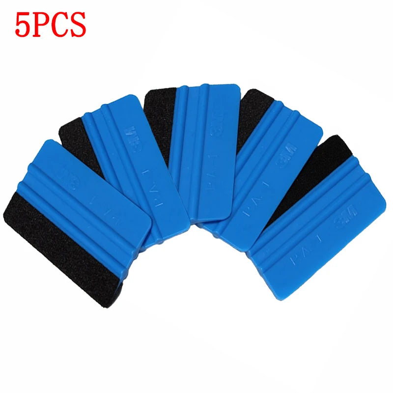1/5Pcs Car Stickers Film Install Squeegee Vinyl Carbon Fiber Scraper with Felt Squeegee Tool Film Wrapping Car Wrap Tools 10x7cm