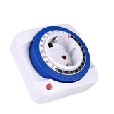 Temporizador de 24 horas para UE/EE. UU., enchufe con temporizador, conexión a tierra mecánica, programable, con cuenta regresiva inteligente, interruptor de bucle, apagado automático