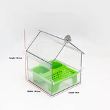 〔W〕Hanging Parrot Feeder Prevent Scattering Bird Feeding Bowl Multifunction Bird Bath Parakeets Bathtub Bird Cage Accessories
