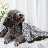 Soft Fluffy High Quality Pet Blanket Flannel Dog Sleeping Blanket Paw Print Pattern Pet Mat Warm Comfortable Blanket for Cat Dog