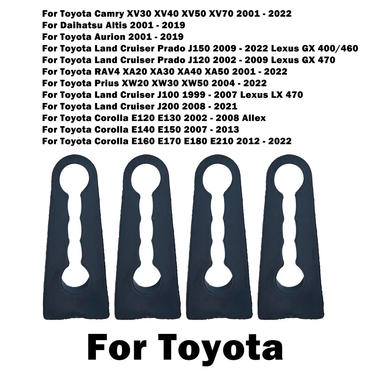 Universal Door Lock Damper Buffer Deadener Seal Shock-Absorbing Damping Protector 2004 2020 2023 2024 For Toyota Nissan VW
