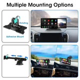 Srnubi 10.26" Dash Cam Rearview Wireless Carplay & Android Auto 4K DVR Navigation Player Dual Lens Recorder Dashboard WIFI 5.0BT