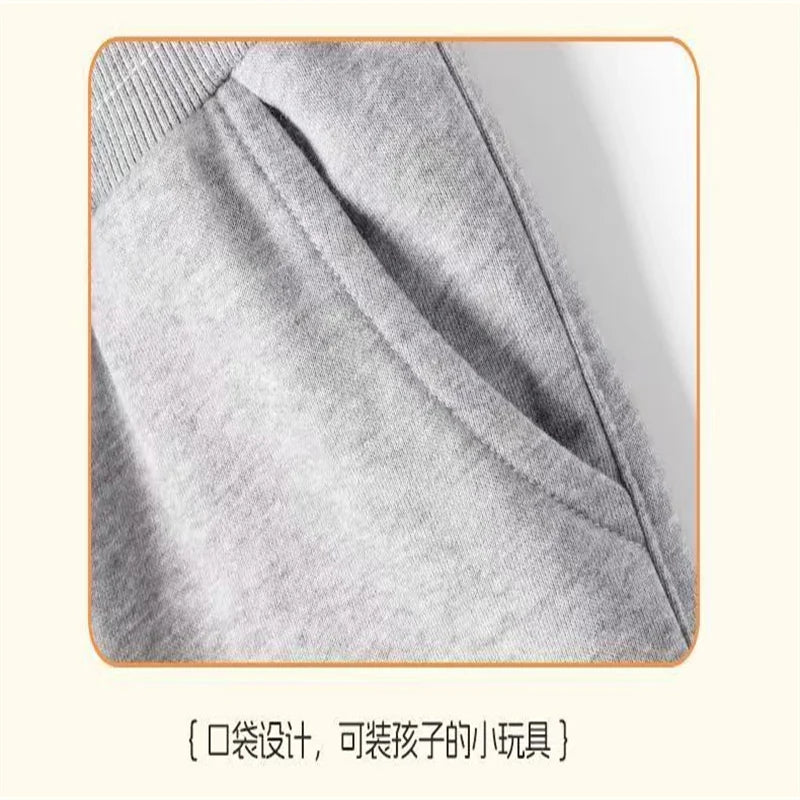 Kids Spring and Autumn Hoodie Men's and Women's Sports Set Casual Jogging Sports Top + Pants 2-12 Year Old Printed Card Letter