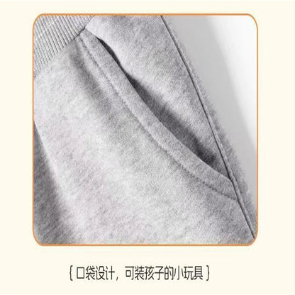 Kids Spring and Autumn Hoodie Men's and Women's Sports Set Casual Jogging Sports Top+Pants 2-12 Year Old Printed Card Letter