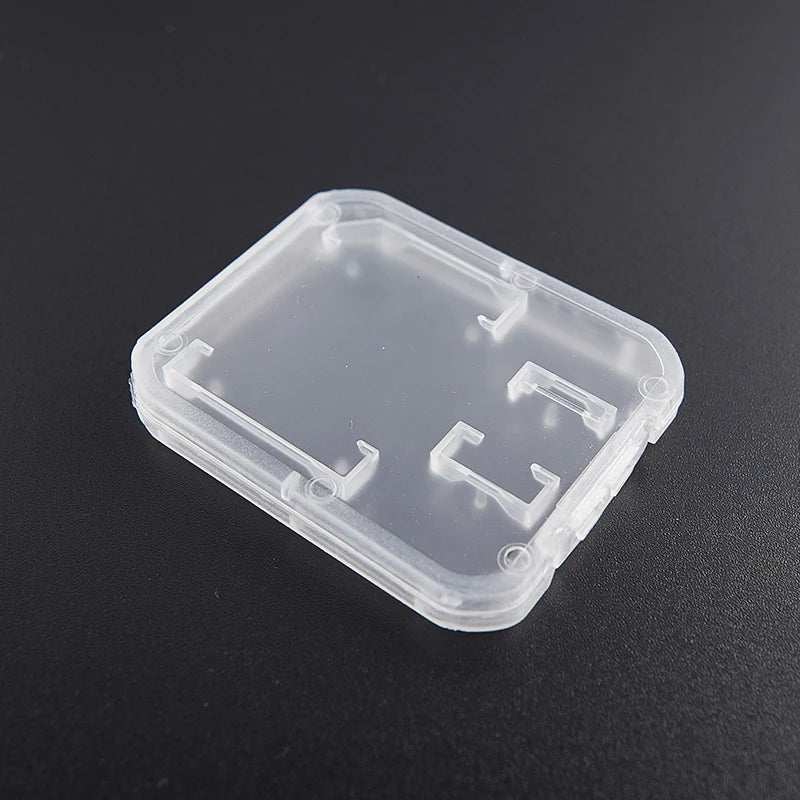10pcs Transparent Standard TF/SD Memory Card Case Holder Box Storage Boxes Protection Holder Memory Card Clear Plastic Case