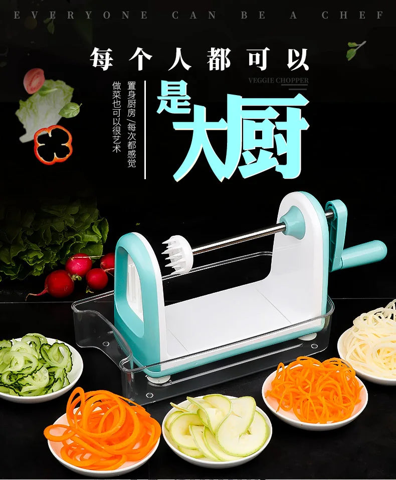 Spiralizer Vegetables Slicer Cheese Vegetable Grater Shredder Zucchini Noodle Maker Spaghetti Spiralizer