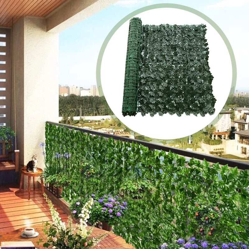 Outdoor Ivy Wall Fence Plastic Faux Hedges Fence Wall Screen Stitchable Greenery Eco-friendly Multifunctional Garden Home Decor