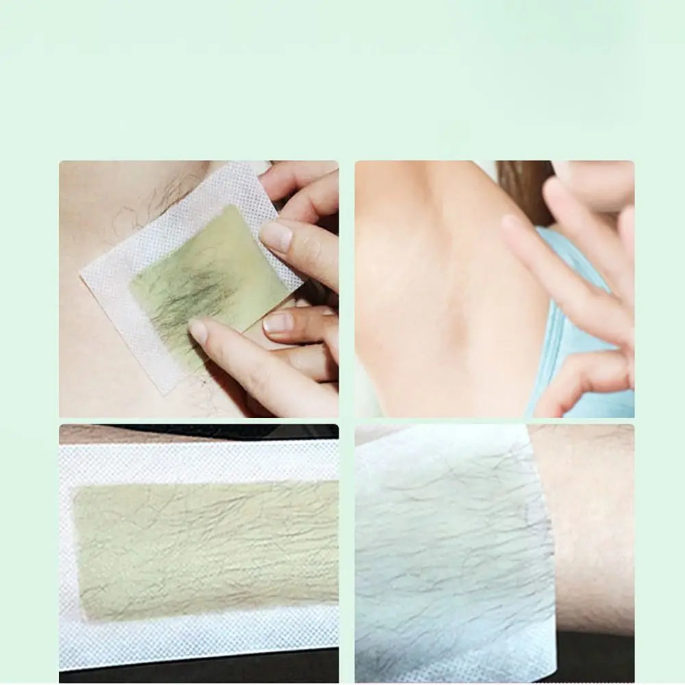 Professional Hair Removal Wax Strips for Summer Depilation Double Sided Cold Wax Paper for Leg Body Face Useful