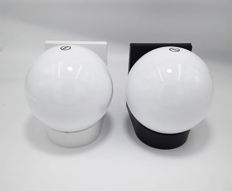 Outdoor Wall Lamp Balcony Bedroom Corridor Courtyard Lamp Acrylic Lamp Shade E27 Spherical Wall Lamp Upper and Lower Wall Lamp
