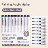 9/144 Colors Acrylic Paint Art Marker Pen DIY Painting Drawing for Card Ceramic Stone Mug Glass Fabric Clothes Art Supplies