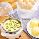 Automatic Electric Egg Streamer Multifunctional Electric Egg Boiler Double Layers Egg Cooker Mini Kitchen Breakfast Machine