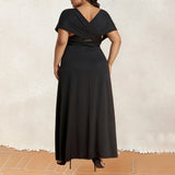 Women Sexy Lacing Up Plus Size Dress Formal Occasion Wedding Bridesmaid Party Dress Multiway Wrap Infinity Style Stunning Dress