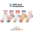 5 Pairs 1-16Years Ultra Thin Breathable Mesh Cartoon Socks Fashion Children's Cute Socks Stokings for Girl Boutique Kids Clothes 