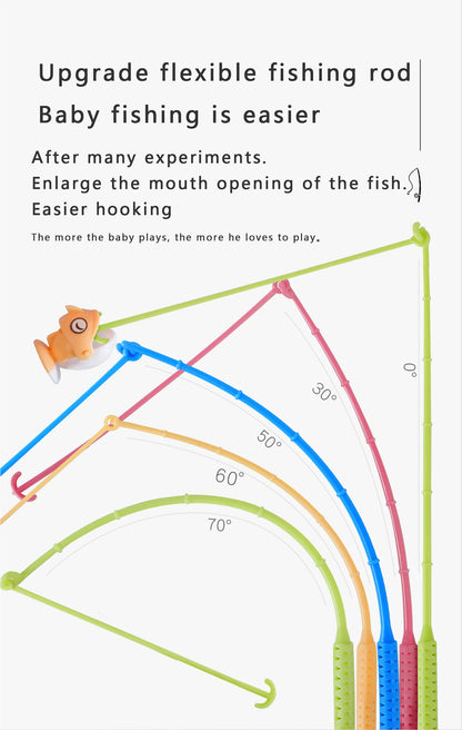 Fishing Toys, Hook Electric Spin With Music, Size Models Optional, Blue And Pink, Toys And Gifts For Kids, Cute Stickers, Practi