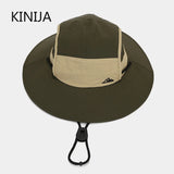 Summer Outdoor Sun Protection Hat for Women Men Hiking Fishing Sunscreen Visor Cap Large Brim Shawl Quick Drying Fisherman Hat