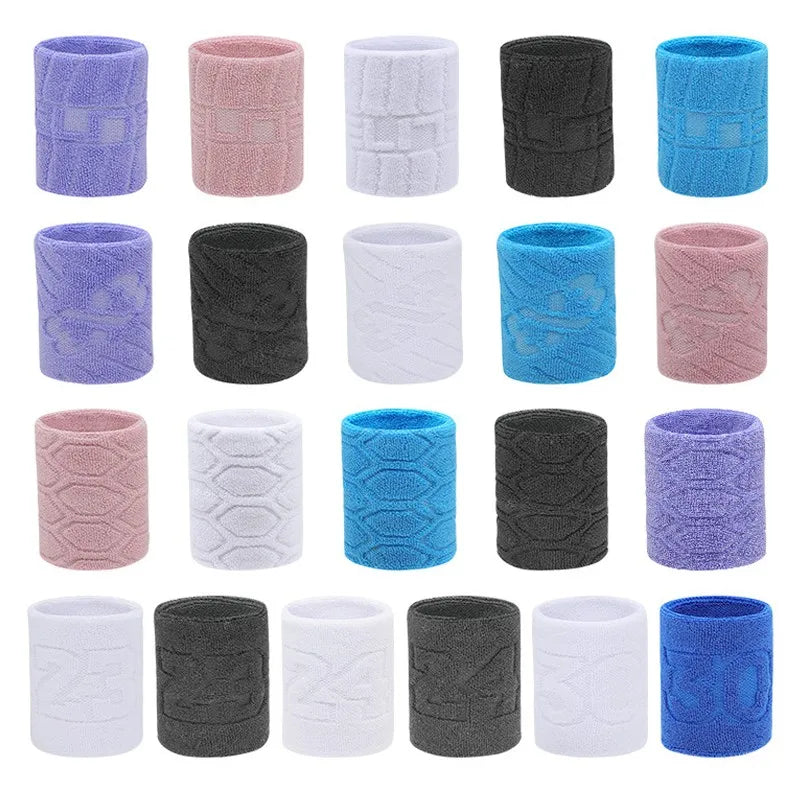 Muñequera elástica de algodón con número 30 para baloncesto, ideal para hombres y niños, gimnasio, fitness, tenis, correr y absorber el sudor.