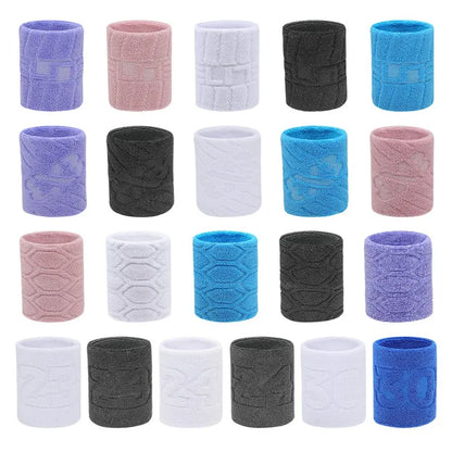 Muñequera elástica de algodón con número 30 para baloncesto, ideal para hombres y niños, gimnasio, fitness, tenis, correr y absorber el sudor.